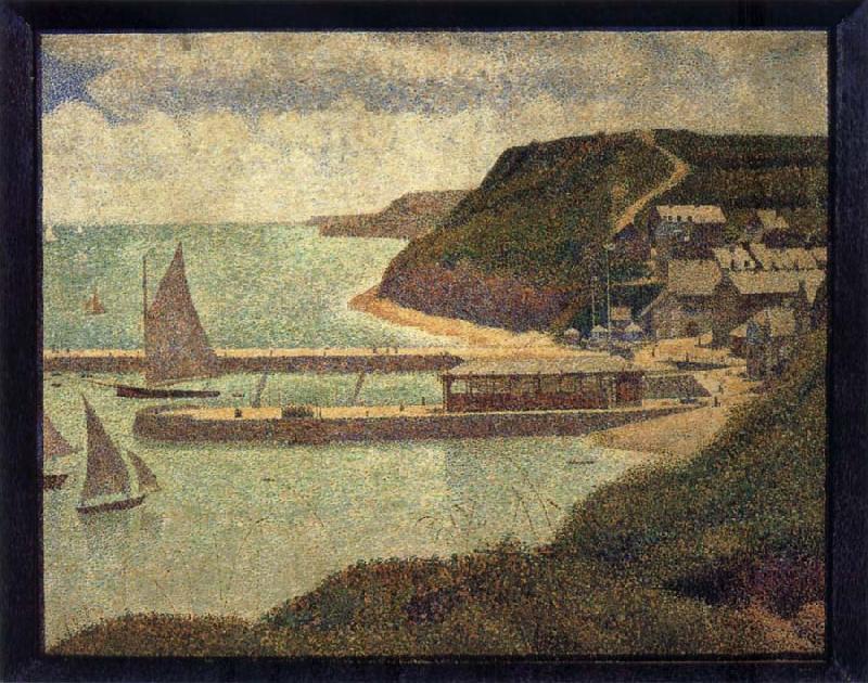 Georges Seurat The Flux of Port en bessin oil painting image